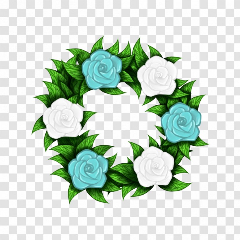 Cut Flowers Garden Roses Floral Design - Green - Garland Transparent PNG