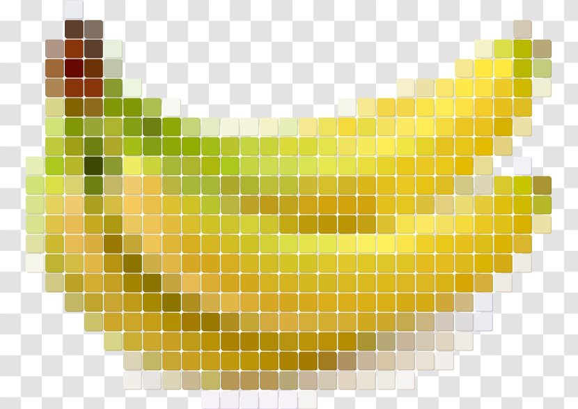 Pixel Art Fruit - Beak - Mosaic Banana Transparent PNG