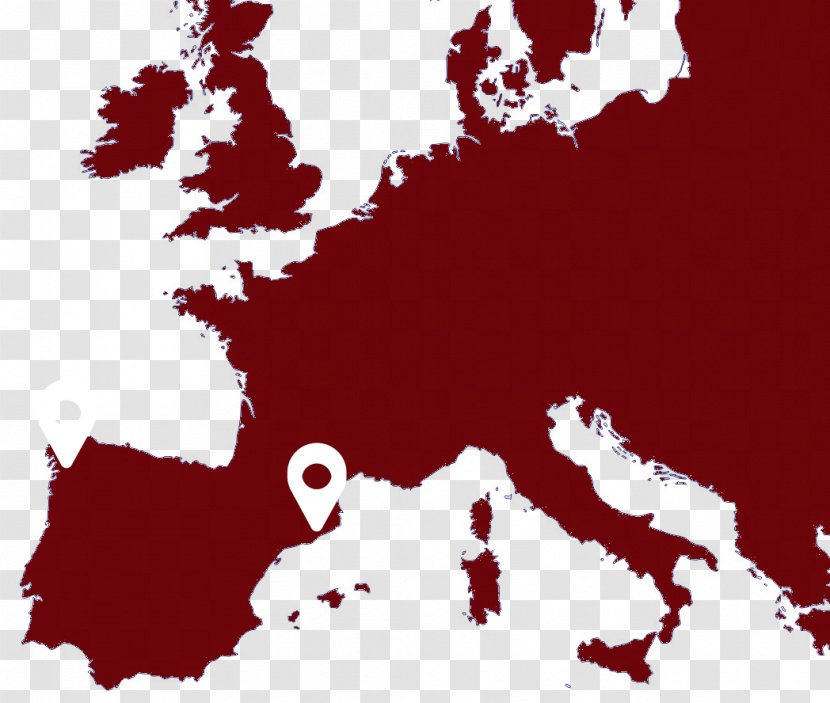 European Union Spain Royalty-free Map - Red Transparent PNG