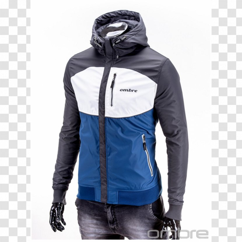 Hoodie Cobalt Blue Neck Jacket Transparent PNG