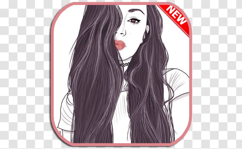 Drawing Image Sketch Hairstyle - Heart - Hair Transparent PNG