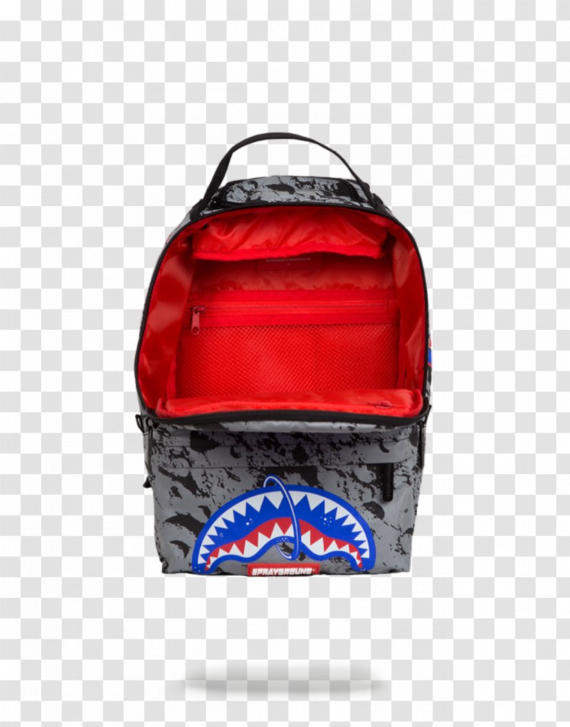 Backpack Handbag Sprayground Mini 3M - Red - No Zippers Transparent PNG