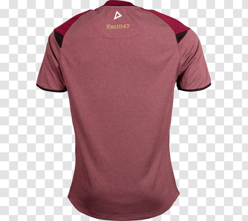 T-shirt Sleeve Maroon Neck - Sportswear Transparent PNG