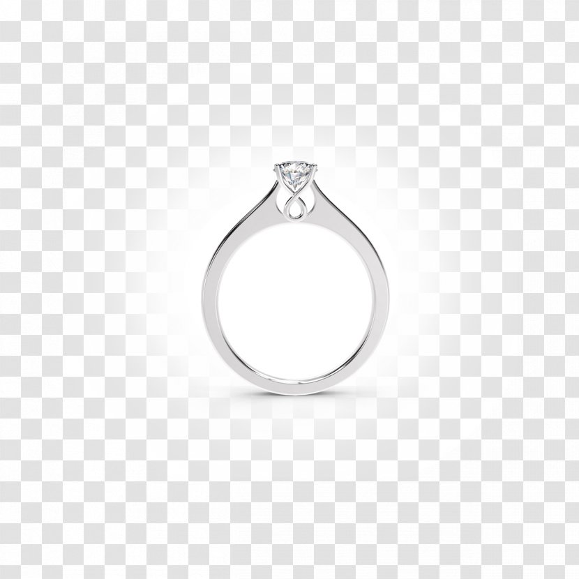 Silver Body Jewellery - Solitaire Ring Transparent PNG