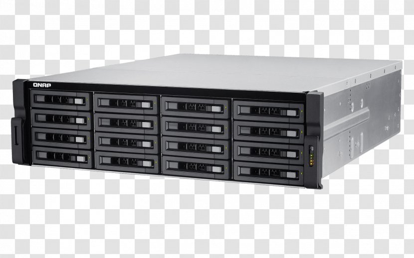 QNAP TVS-EC1280U-SAS-RP Network Storage Systems Serial Attached SCSI REXP-1220U-RP Systems, Inc. - Technology - Rack Transparent PNG