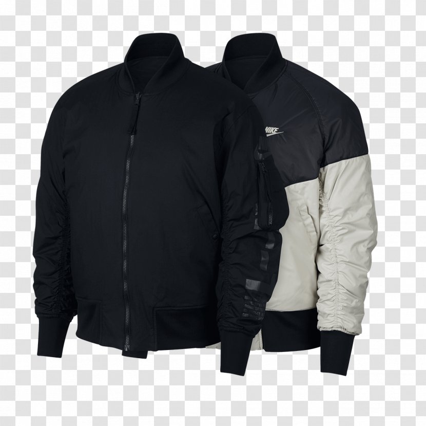 Air Force 1 Nike Max Hoodie Jacket - Black Transparent PNG