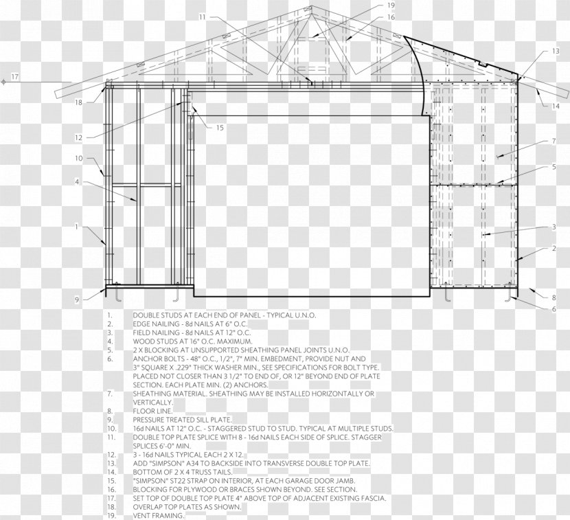 Drawing Architecture Diagram - Home - Design Transparent PNG