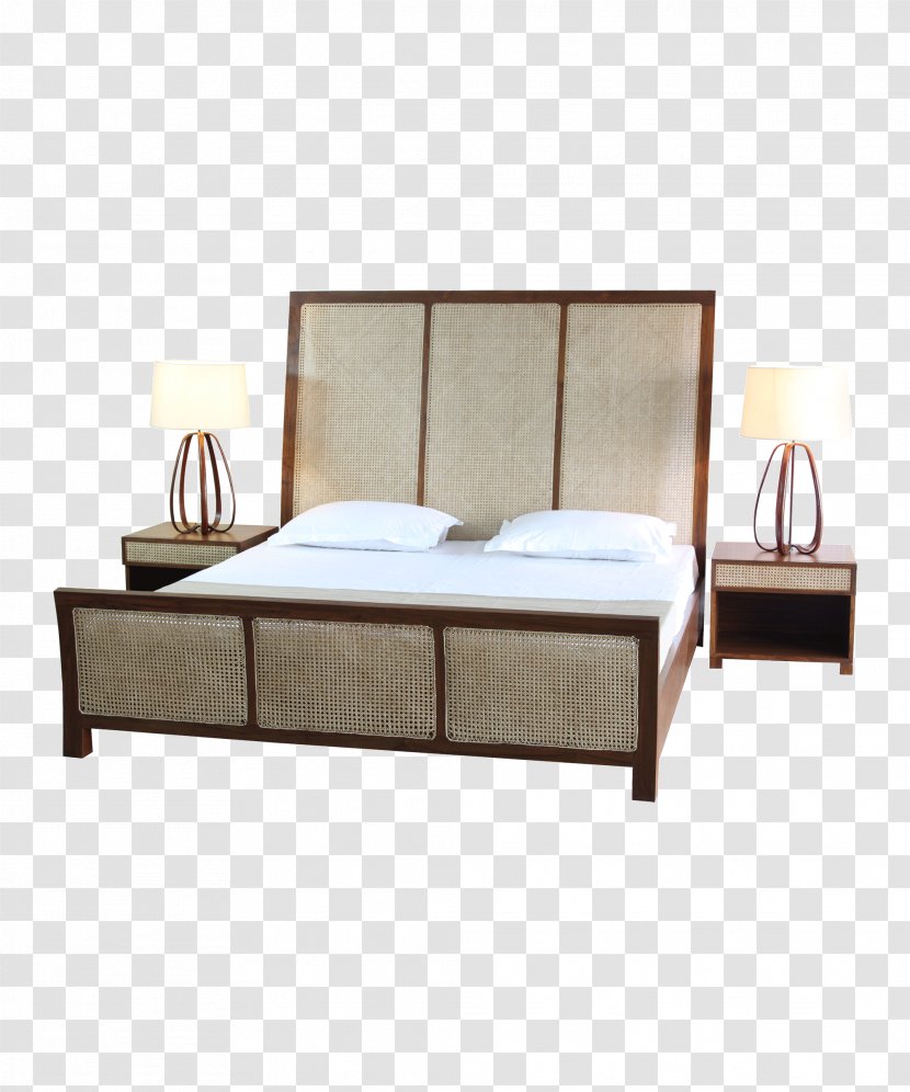 Bedside Tables Couch Furniture - Bed - Mattress Transparent PNG