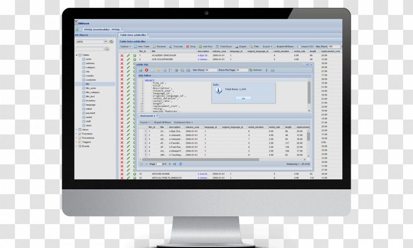 MySQL Computer Software MAMP Oracle Database - Monitor - Microsoft Transparent PNG