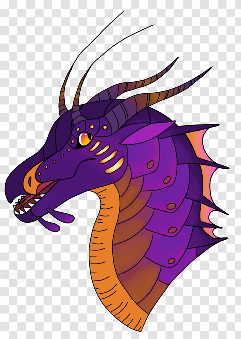 The Lost Continent (Wings Of Fire, Book 11) Dragon Drawing Illustration - Purple Transparent PNG