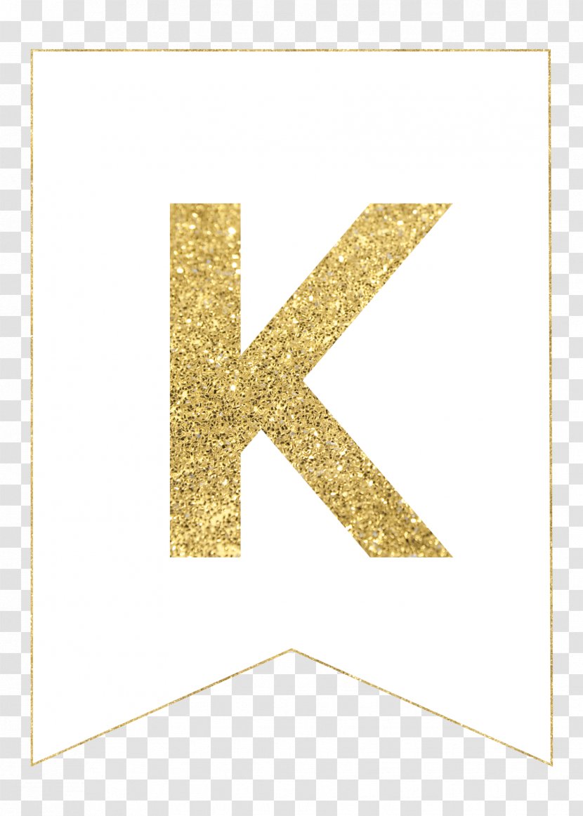 Letter Banner Paper Gold Printing Transparent PNG