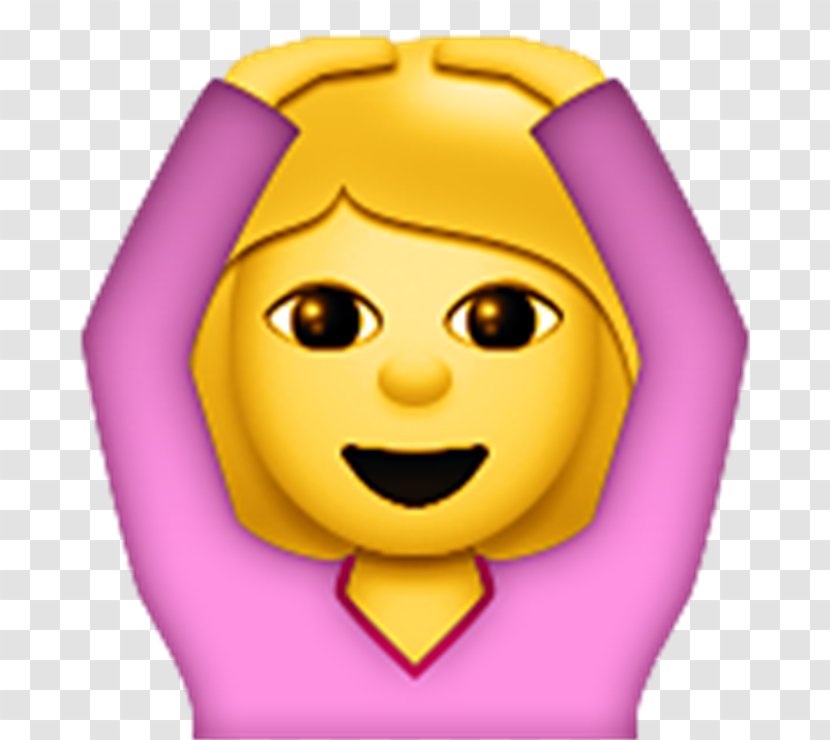 Emoji OK Gesture Woman Meaning - Silhouette Transparent PNG