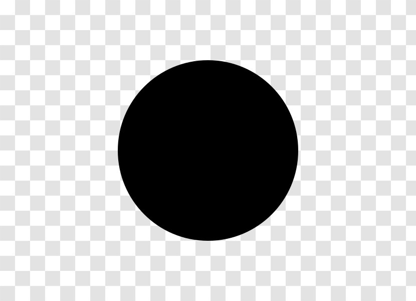 New Moon Full Black Symbol - Oval Transparent PNG