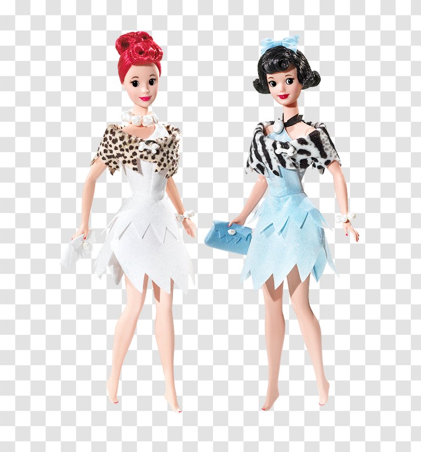 Betty Rubble Wilma Flintstone Barney Pebbles Flinstone The Flintstones Barbie Doll Giftset - Silhouette Transparent PNG
