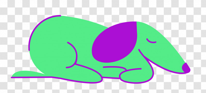Cartoon Logo Green Violet Line Transparent PNG