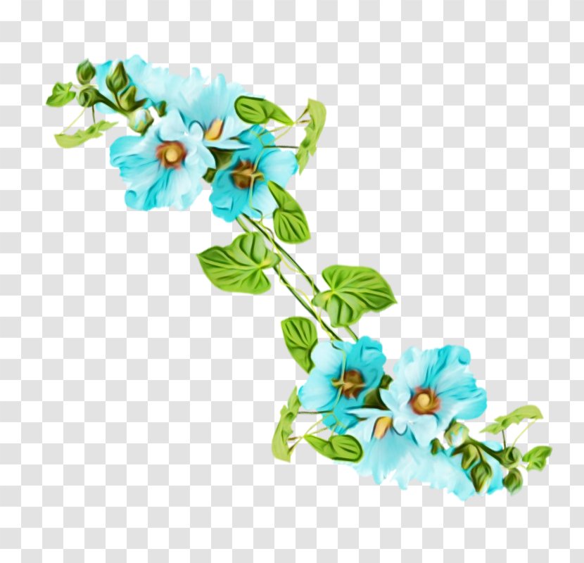 Artificial Flower - Wet Ink - Morning Glory Blossom Transparent PNG