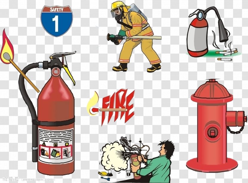 Firefighter Firefighting Fire Alarm System Control Panel - Bottle - Extinguisher Transparent PNG