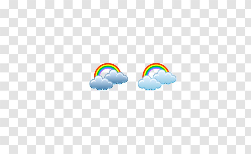 Cloud Weather Rainbow - Body Jewelry - Symbols,cloud,rainbow Transparent PNG