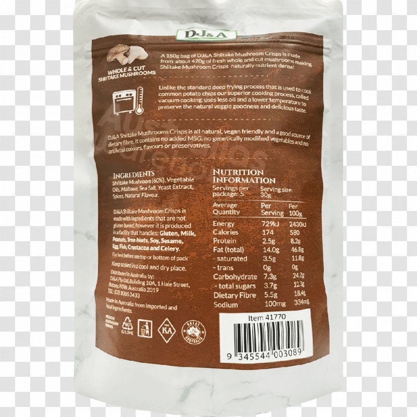 Shiitake Disc Jockey Crisp Mushroom Ingredient Transparent PNG