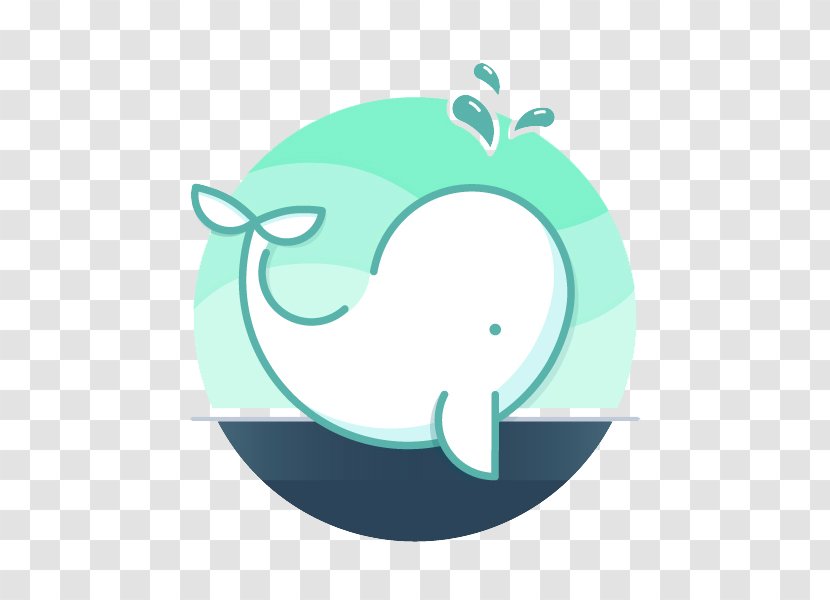 Logo Whale Dribbble Illustration - Blue Transparent PNG