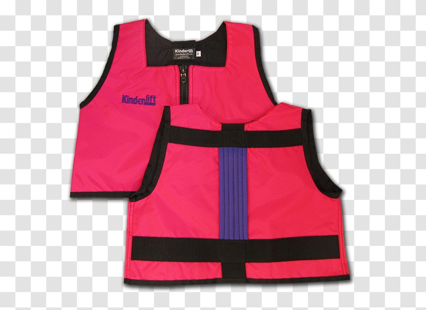 Gilets Pink Purple Zipper Sleeve - Personal Protective Equipment Transparent PNG