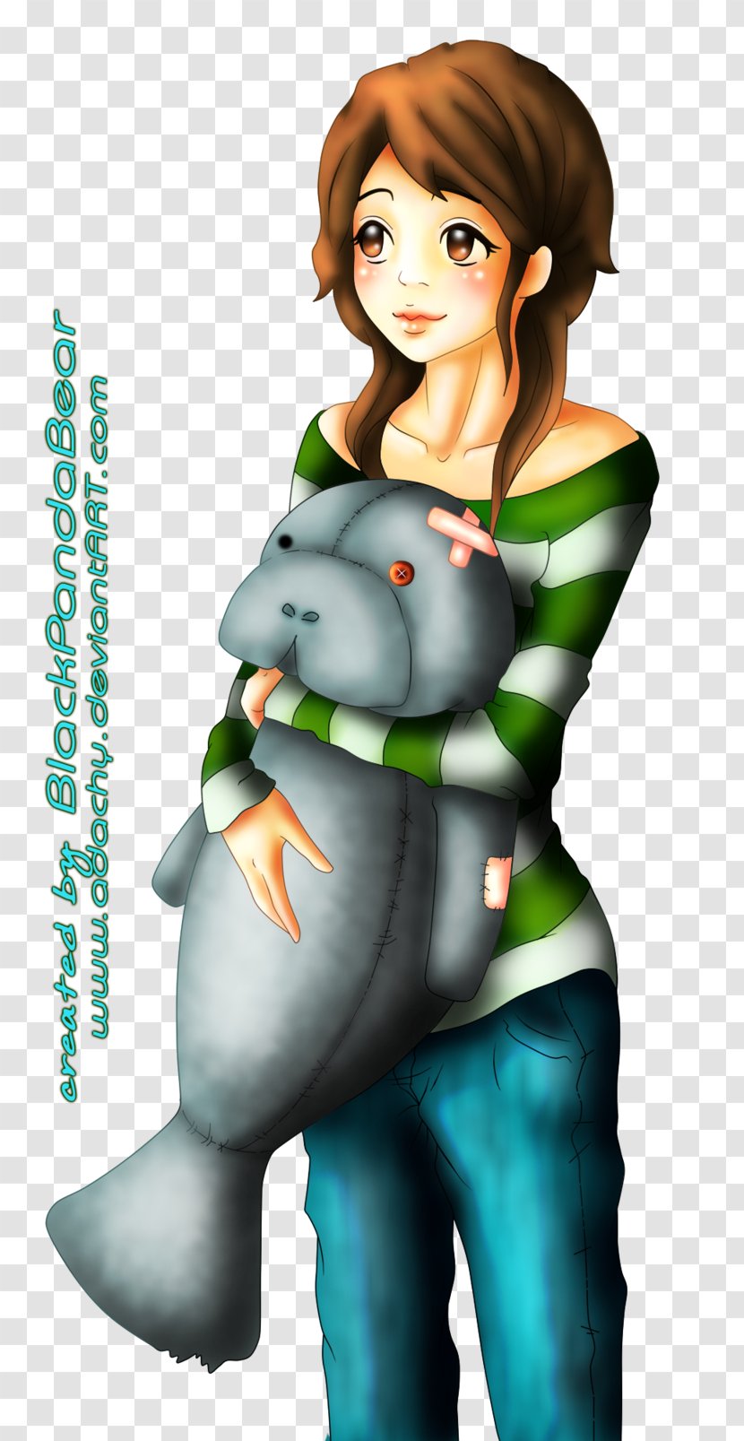 Child Cuteness Drawing West Indian Manatee Human - Heart - Manatees Transparent PNG