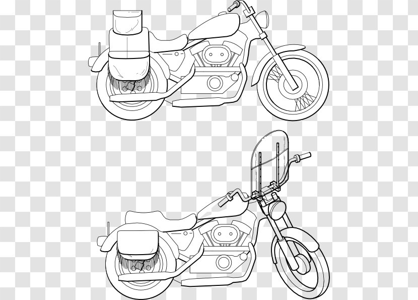 Motorcycle Design Drawing Painting - Sport Bike - Windshield Cliparts Transparent PNG