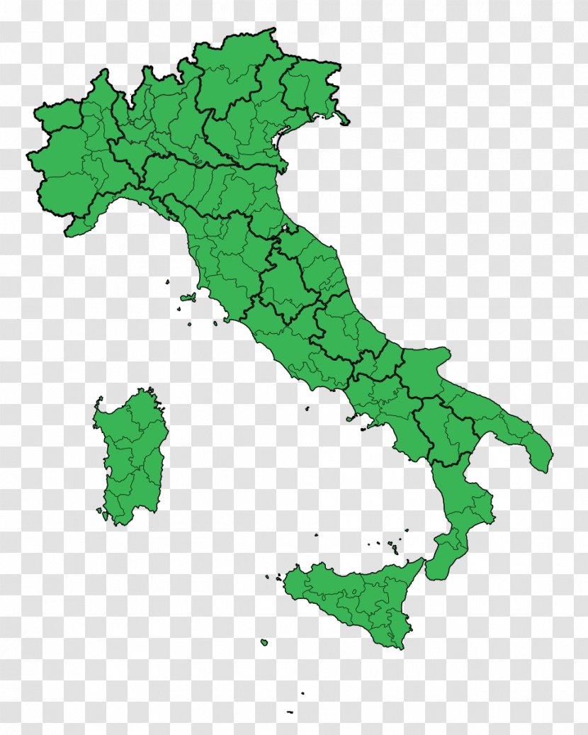Regions Of Italy Italian Unification Constitutional Referendum, 2016 1946 Map - Referendum Transparent PNG
