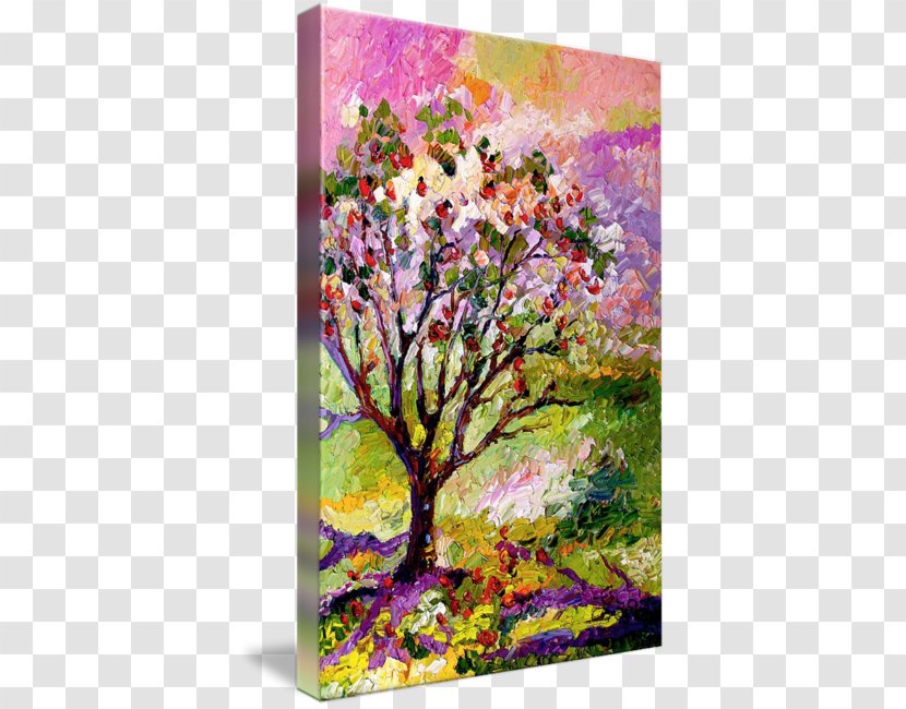 Painting Floral Design Modern Art Abstract - Watercolor Paint - Tree Transparent PNG