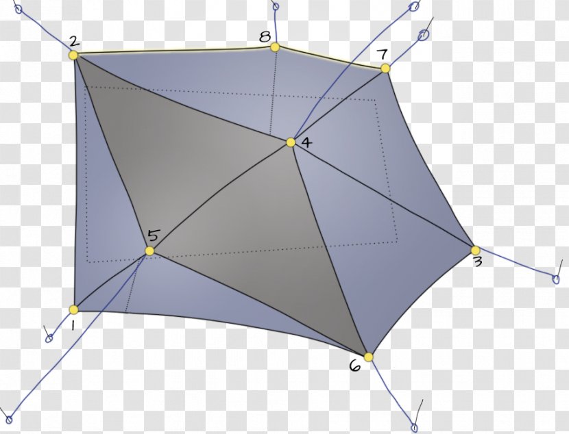 Shade Umbrella Line Point - Triangle - Step Right Up Transparent PNG