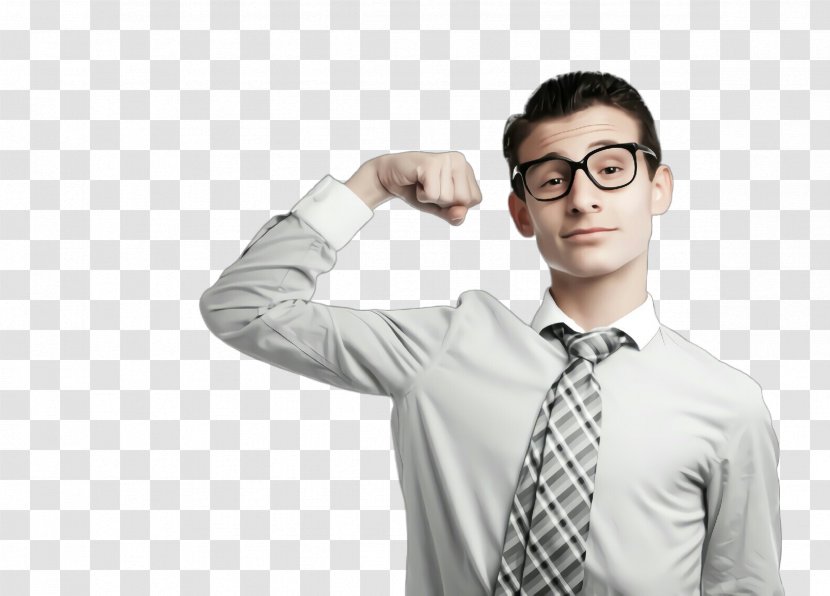 Glasses - Tie - Thumb Whitecollar Worker Transparent PNG