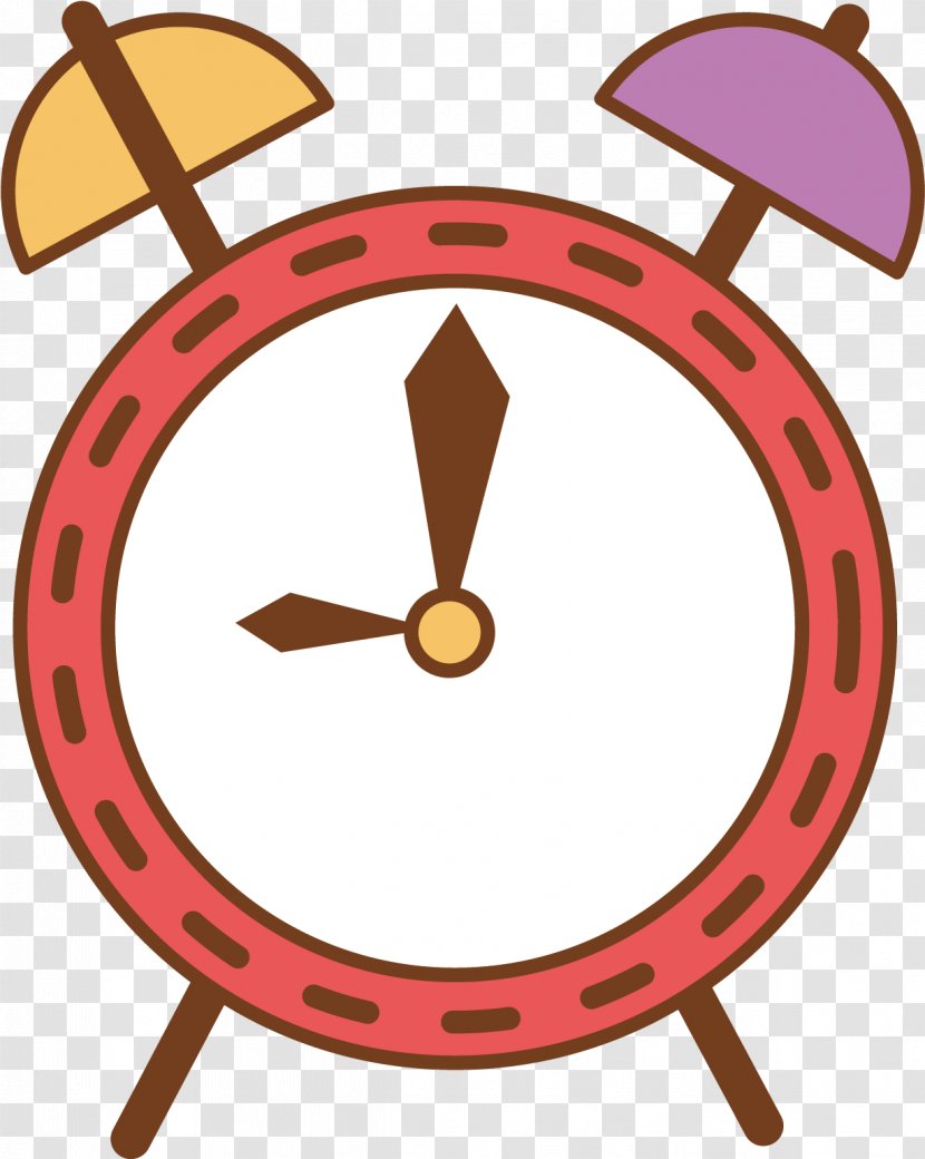 Clock Cartoon - Symbol - Pink Transparent PNG