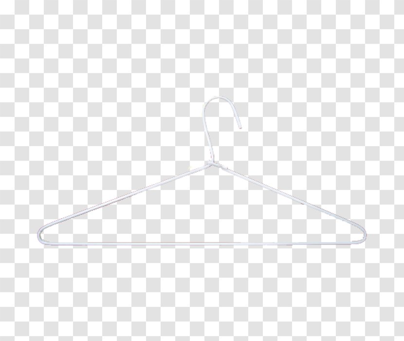 Line Angle Clothes Hanger - White Transparent PNG