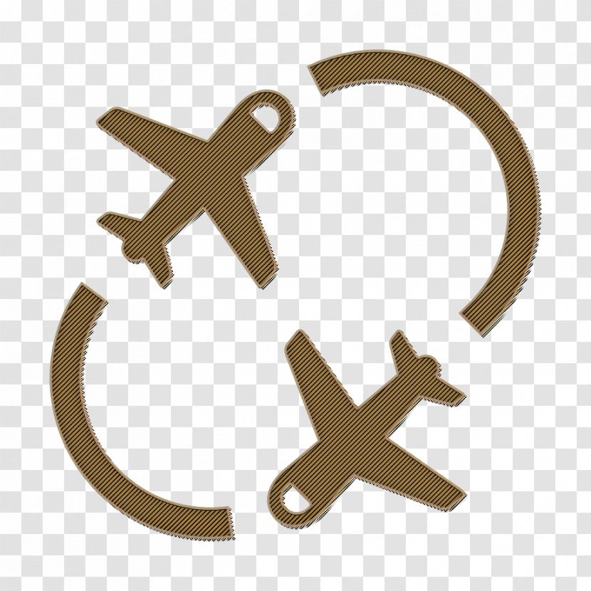 Flight Icon - Travel - Metal Cross Transparent PNG