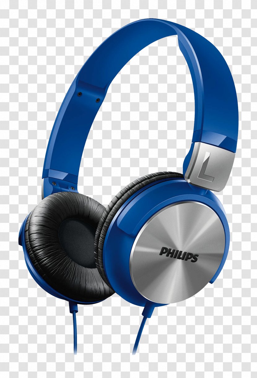 Microphone Headphones Philips Blu-ray Disc Electronics - Electric Blue Transparent PNG