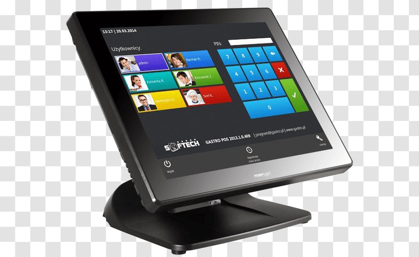 Touchscreen Point Of Sale Computer Terminal Software - Payment - Pos Transparent PNG
