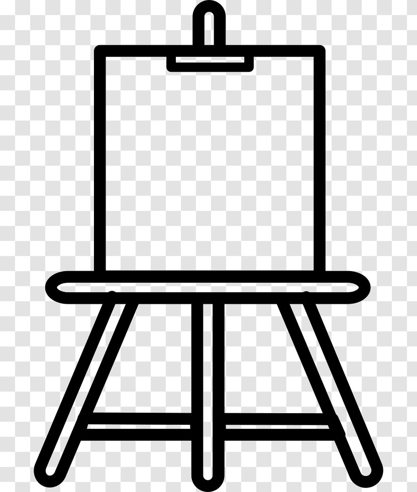 Easel Painting Drawing Art - Black Transparent PNG