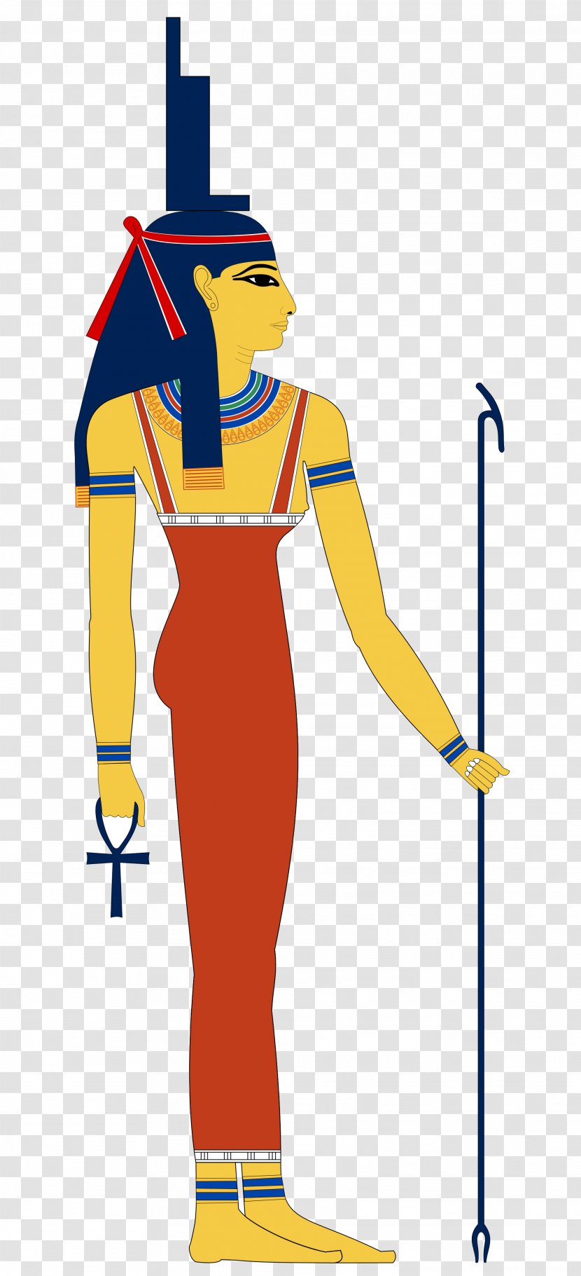Ancient Egyptian Religion Nephthys Isis Goddess - Artwork - Egypt Transparent PNG