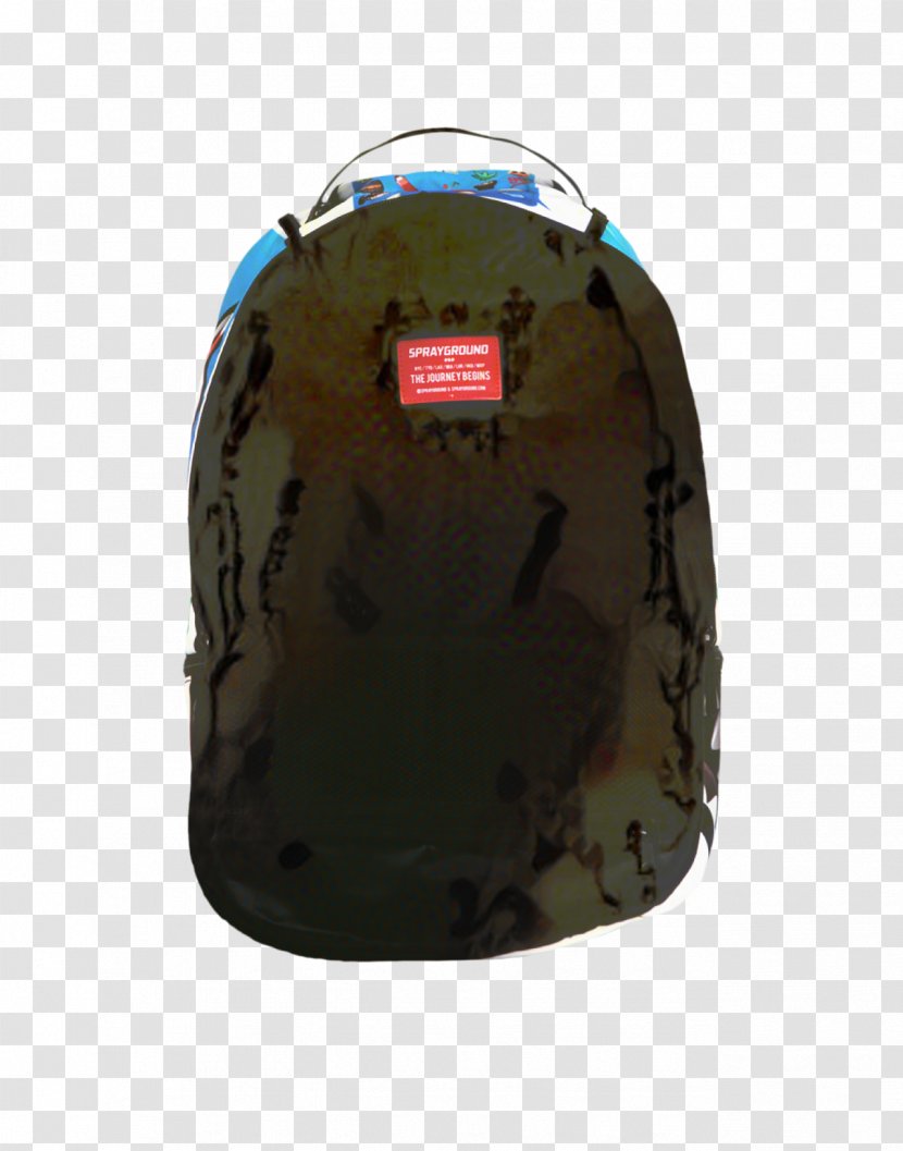 Backpack Helmet - Brown - Turquoise Cap Transparent PNG