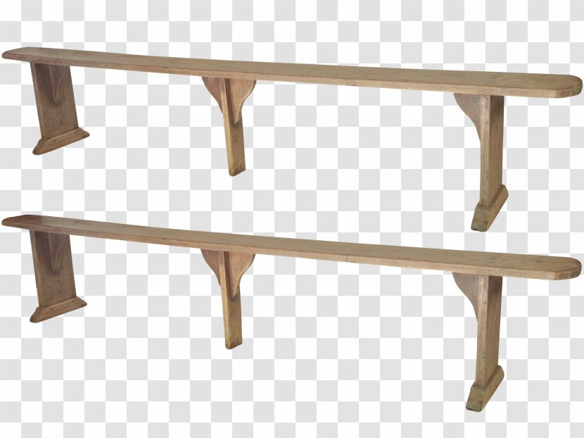 Table Rectangle Bench - Outdoor Transparent PNG