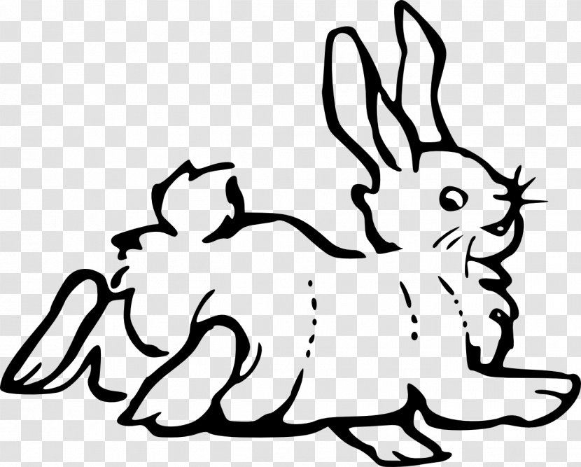 Easter Bunny European Hare Rabbit Clip Art - Tree - Nd Cliparts Transparent PNG