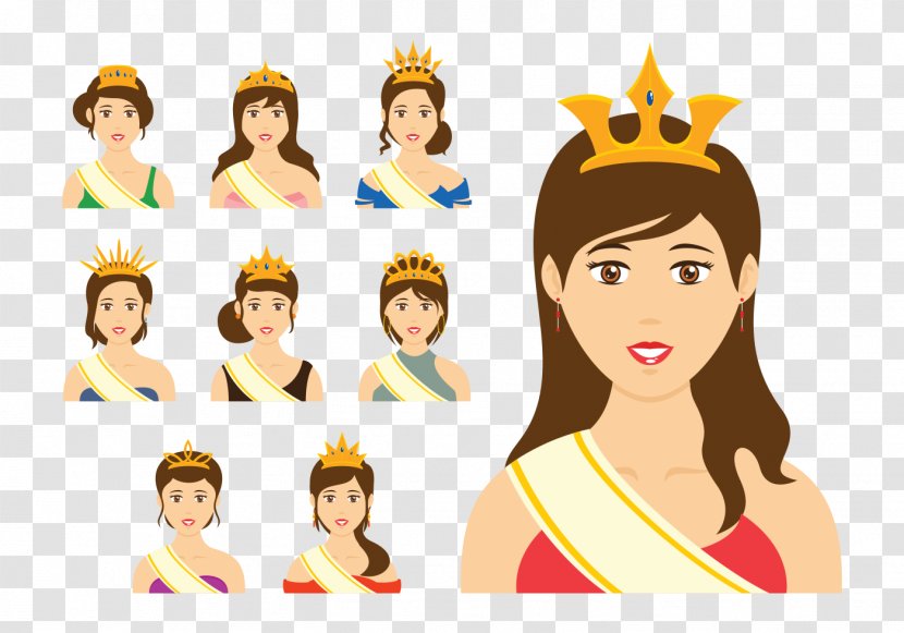 Hyuna Female Beauty Pageant - Cartoon - Crown Transparent PNG