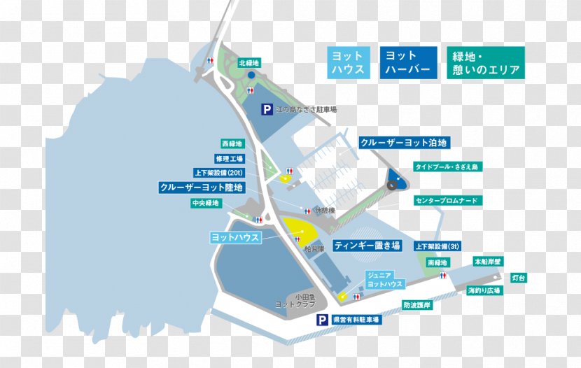 湘南港 Marina Sagami Bay Enoshima Yacht Harbor Sazaejima - Plan Transparent PNG