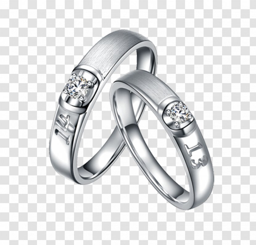 Wedding Ring Couple Silver Transparent PNG