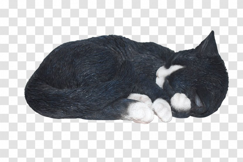 Tabby Cat Kitten Ornament Art - White - Sleeping Transparent PNG