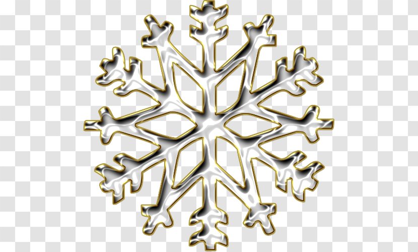 ClipGrab Snowflake Clip Art - Material - Gold Snow Transparent PNG