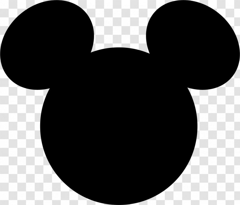 Mickey Mouse Minnie Clip Art - Black And White Transparent PNG