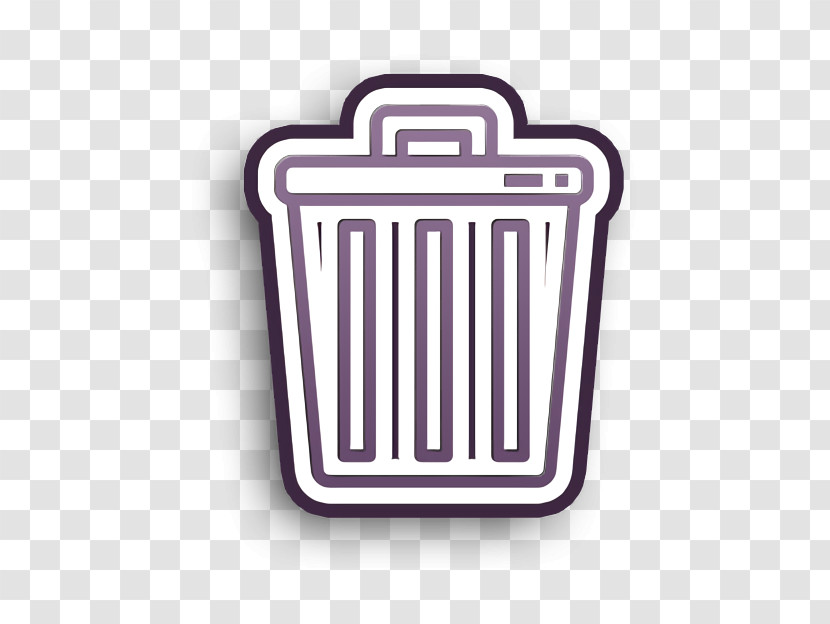 Office Stationery Icon Trash Icon Transparent PNG