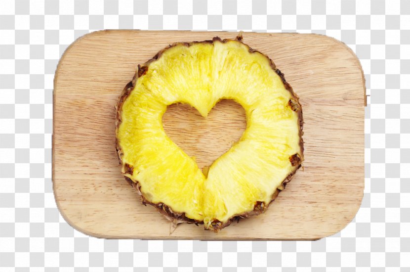 Juice Pineapple Fruit Slice Food - Ananas - Love Slices Picture Material Transparent PNG