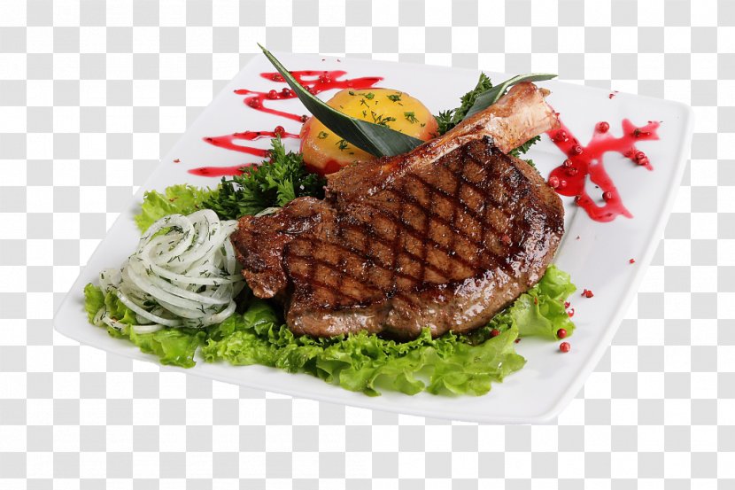 Steak Shashlik Barbecue Dish Meat - Restaurant Transparent PNG